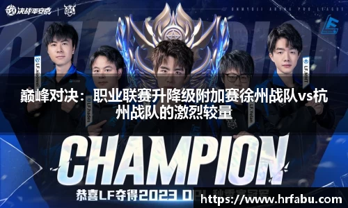 巅峰对决：职业联赛升降级附加赛徐州战队vs杭州战队的激烈较量